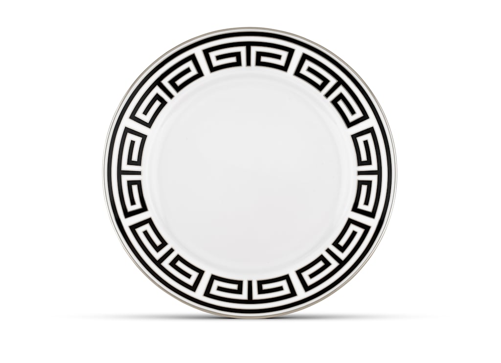 Piatto Piano Nero Labirinto-Ginori