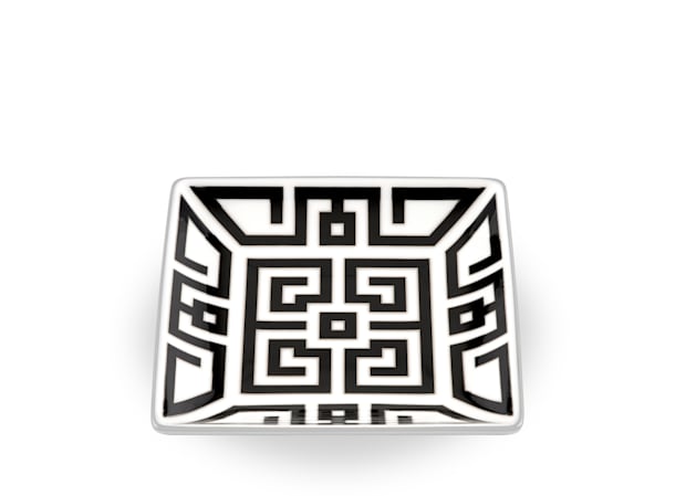 Svuotatasche Quadrato Nero Labirinto-Ginori