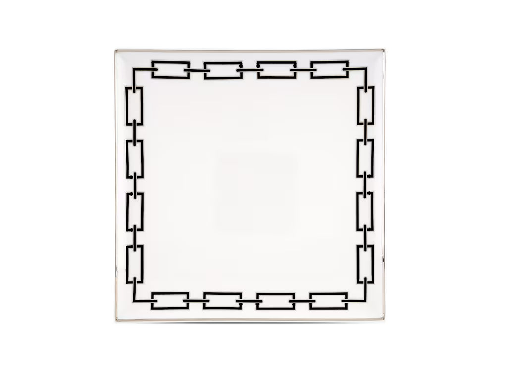 CentroTavola Quadrato Catene Nero-Ginori