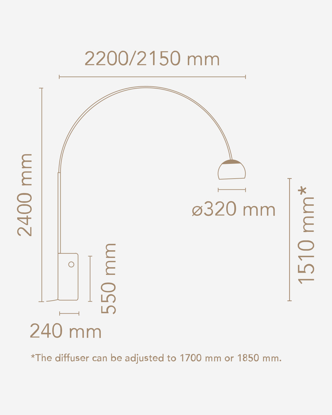 Lampada da terra modello Arco LED - Flos
