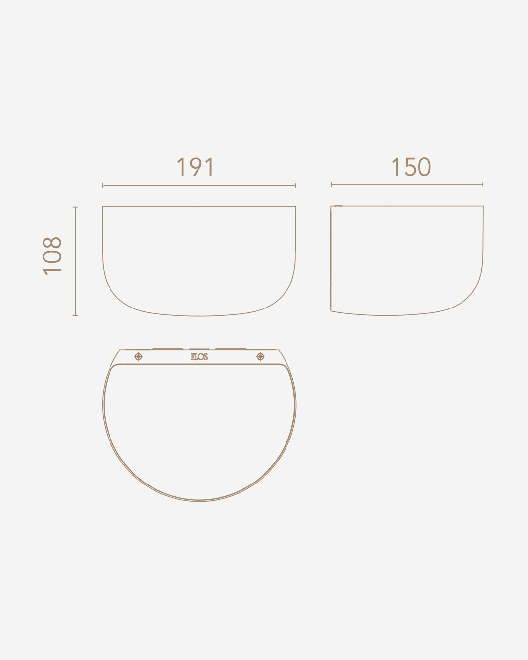 Lampada da Parete Modello Bellhop Wall Up-Flos