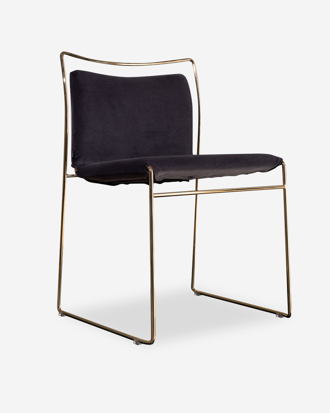 Metal chair with padded seat and backrest, Tulu model, Cassina