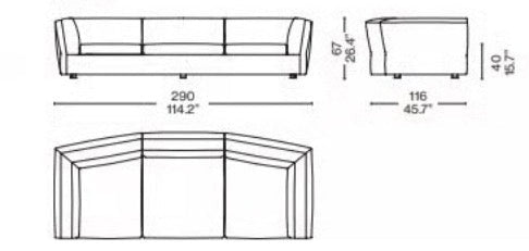 Dress up sofa - Cassina