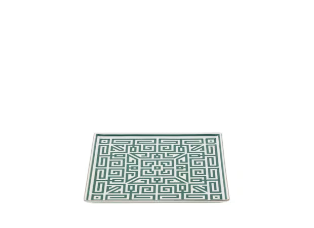 Piatto CentroTavola Quadrato Smeraldo Labirinto-Ginori