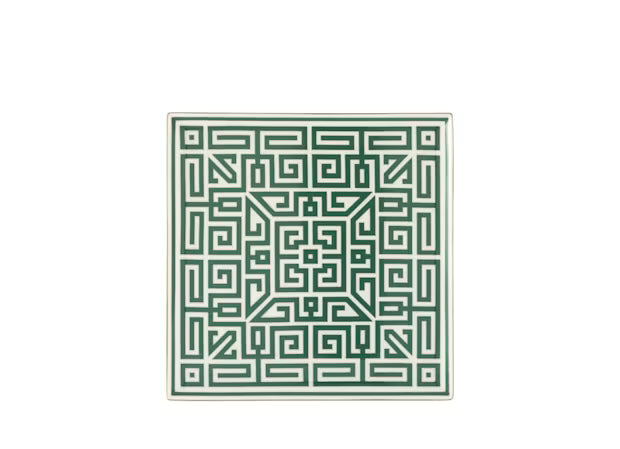 Piatto CentroTavola Quadrato Smeraldo Labirinto-Ginori