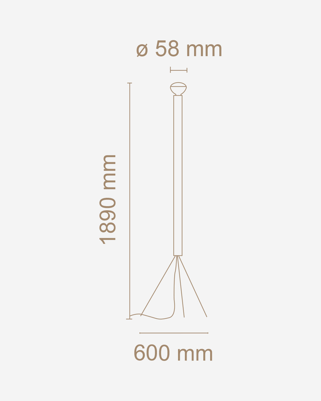 Lampada da terra - modello Luminator - flos