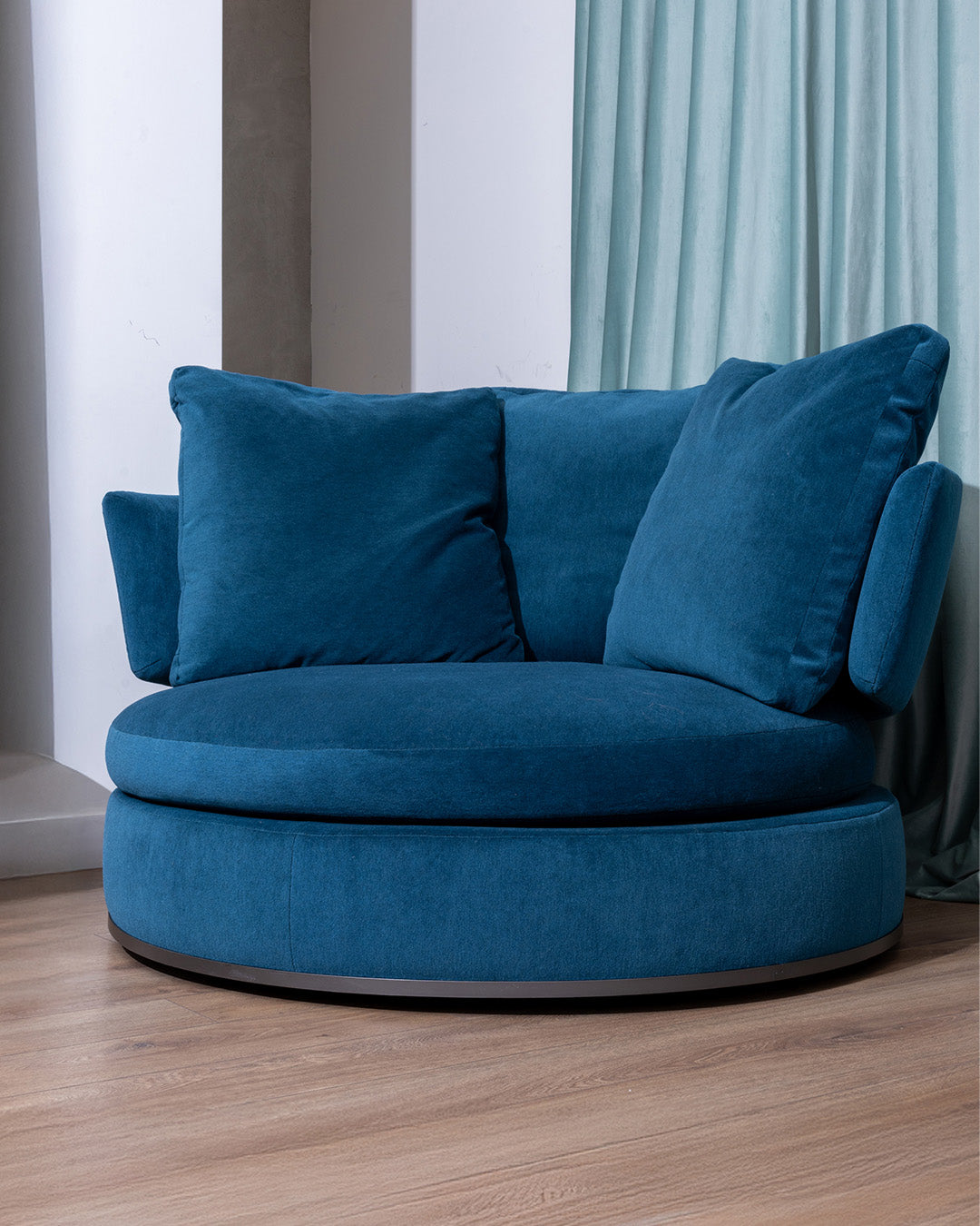 Swivel fabric sofa model Amoenus-Maxalto