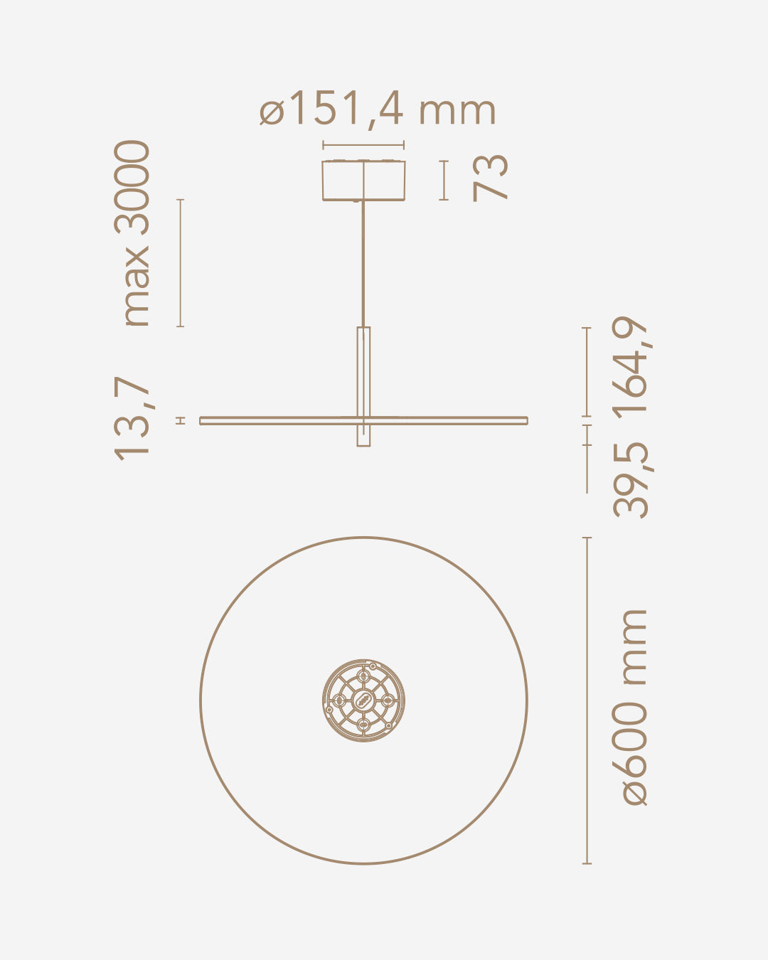 Lampada a sospensione Modello My Disc-Flos