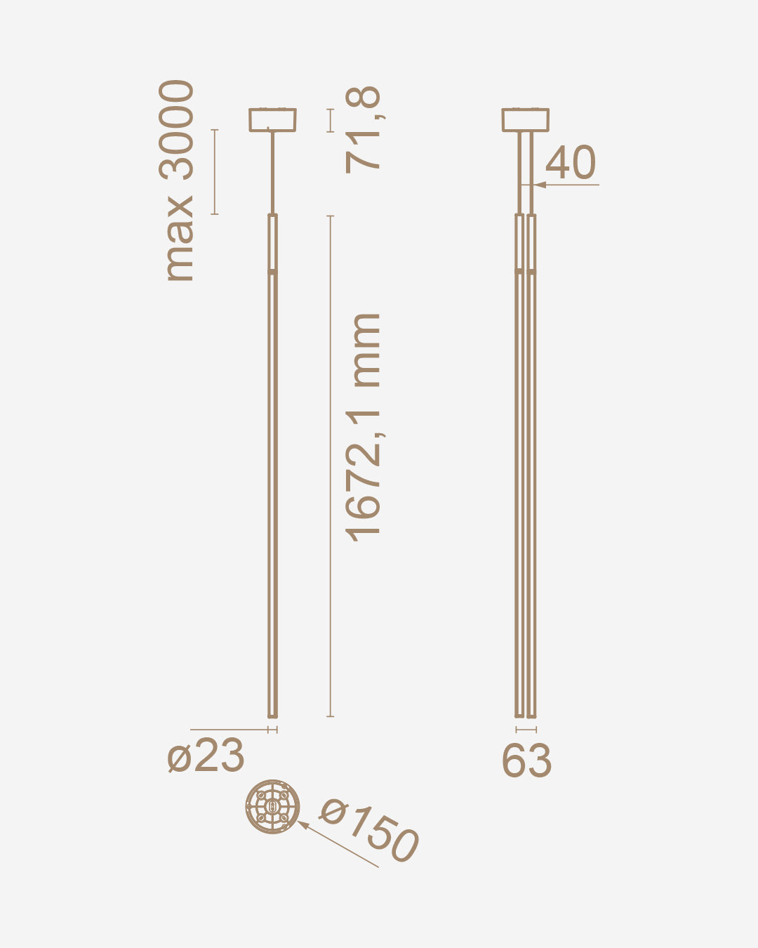 Lampada Sospensione Modello My Lines- Flos