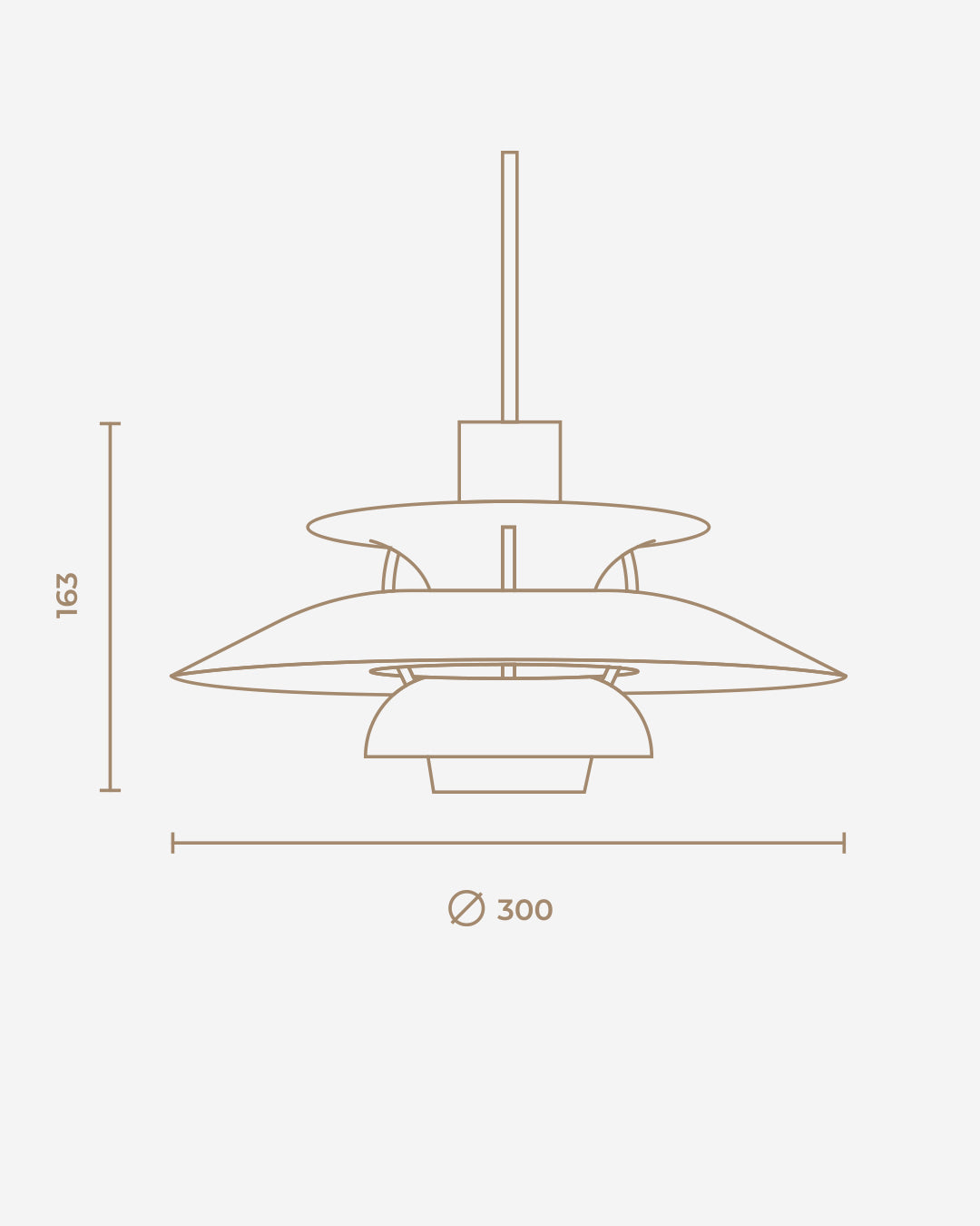 Lampada  sospensione Modello  PH5 Mini- Louis Poulsen