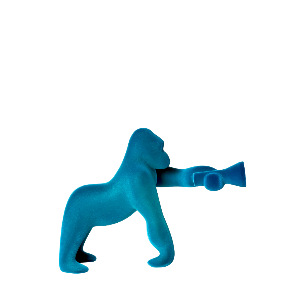 Kong XS Velvet Finish - Light Blue-QEEBOO