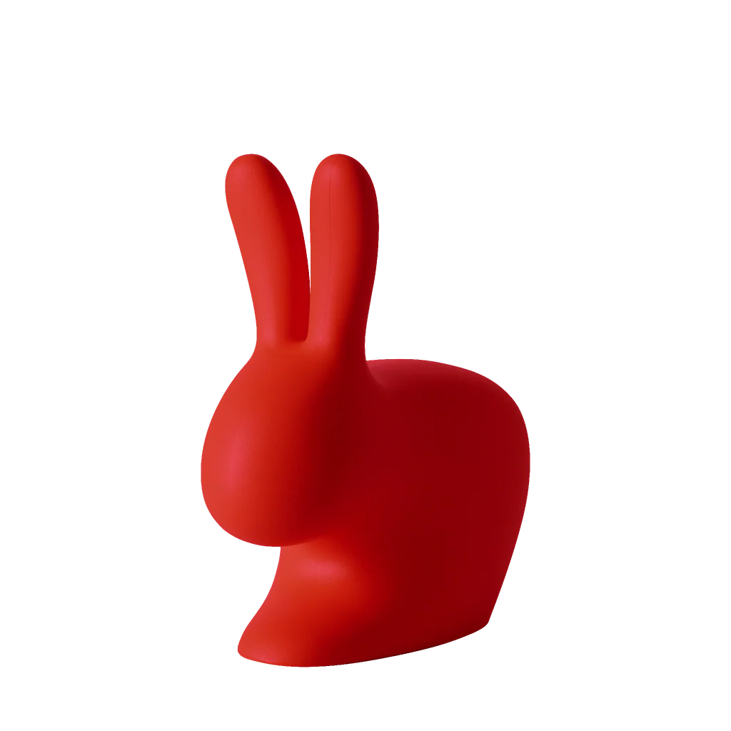 Rabbit Chair- Rosso -QEEBOO