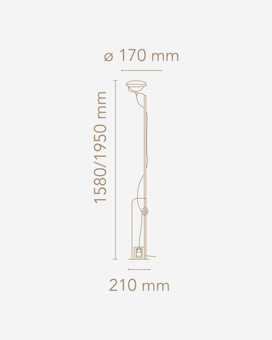 Lampada da terra - modello ToioLED - flos