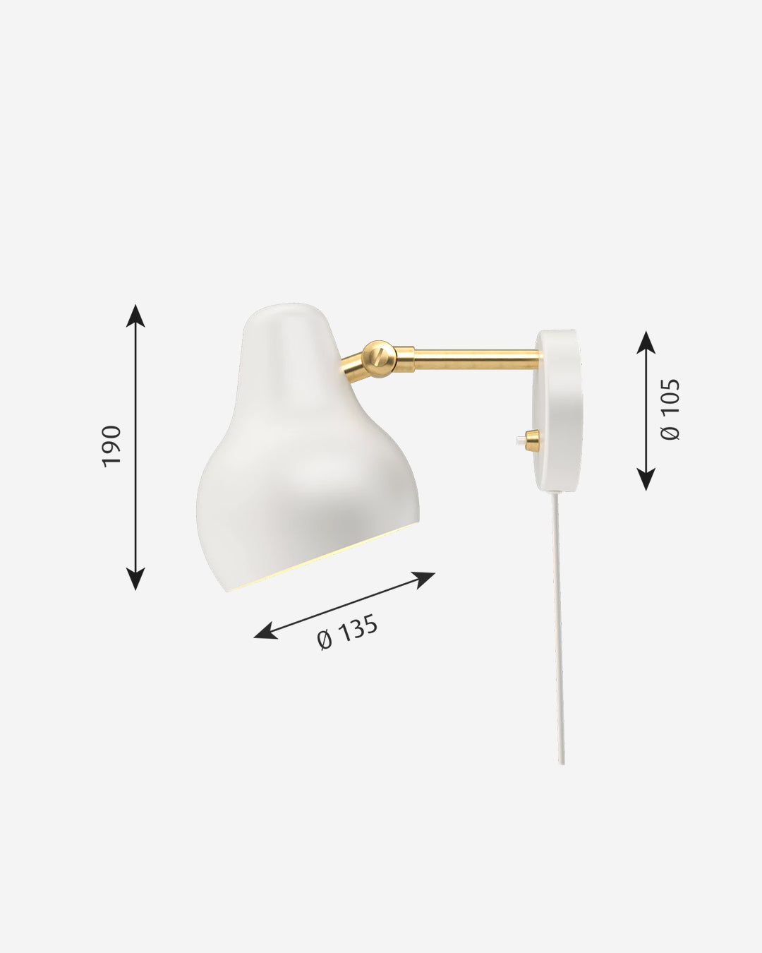 Lampada da Parete Modello Vl 38 -Louis Poulsen