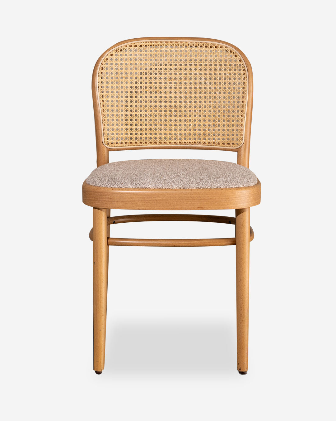 Chair with wooden frame and padded fabric seat, model 811 - Wiener