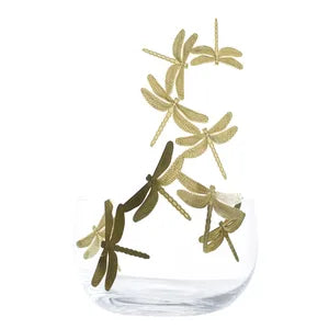 Frutteti Centrotavola Libellule foglia oro-Opinion Ciatti