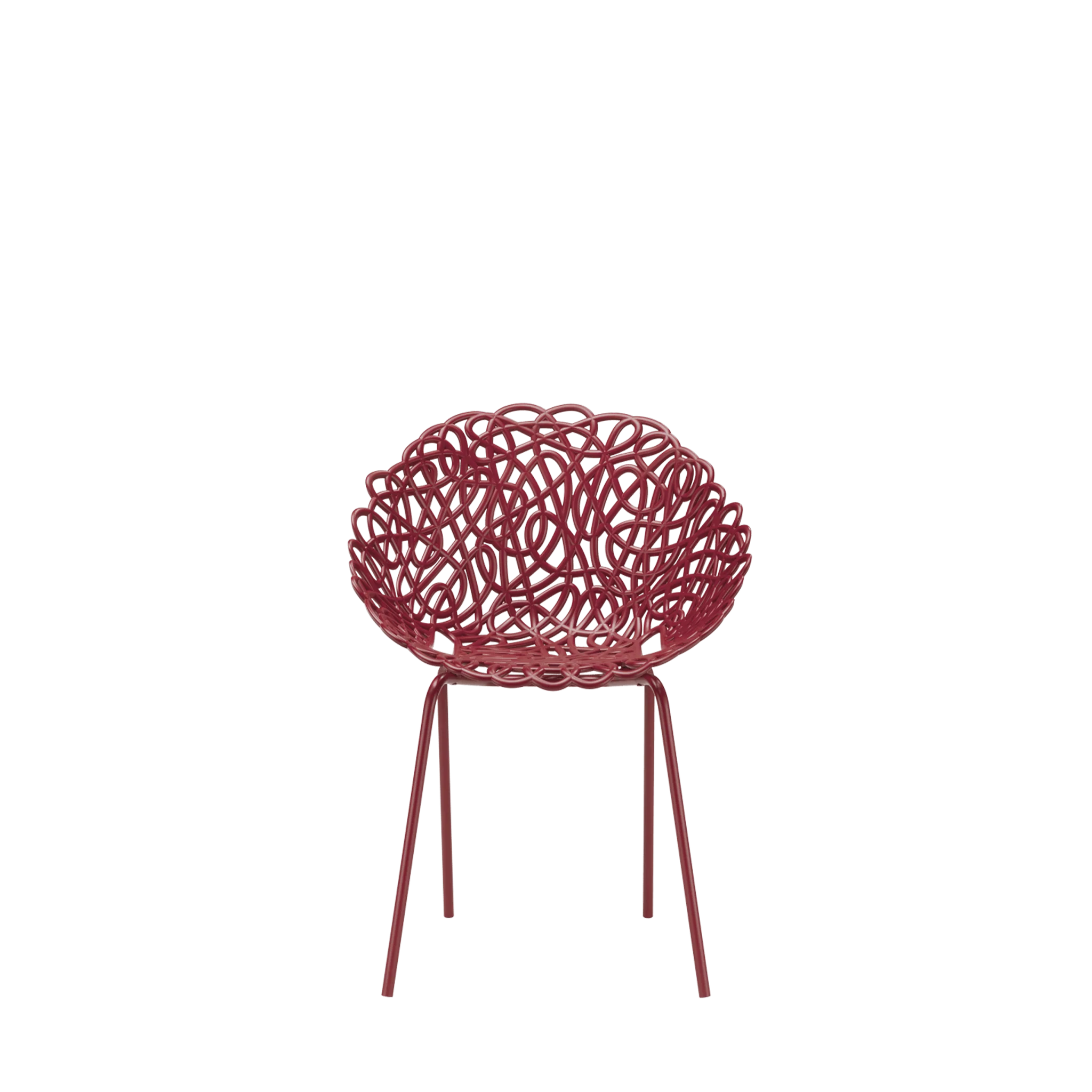 Bacana Chair Indoor/Outdoor   Dark Red -QEEBOO