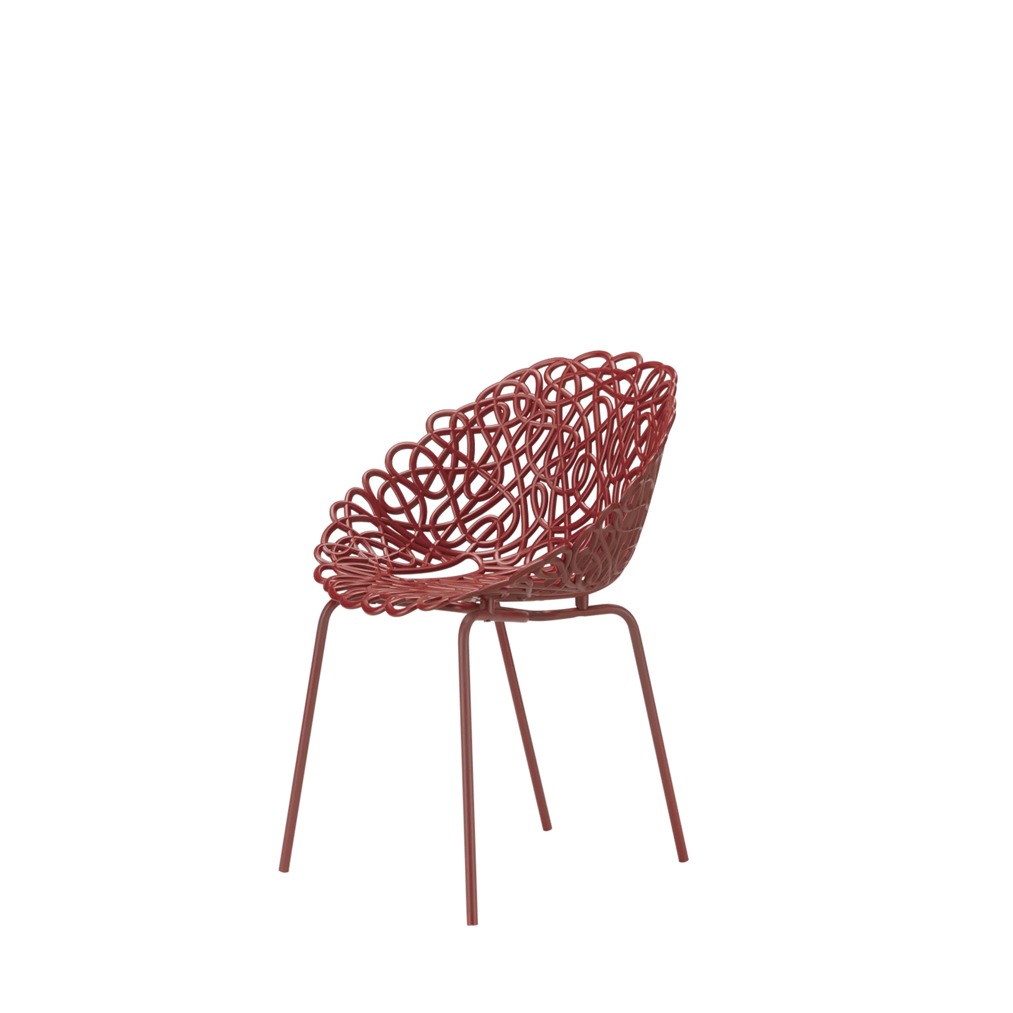 Bacana Chair Indoor/Outdoor   Dark Red -QEEBOO