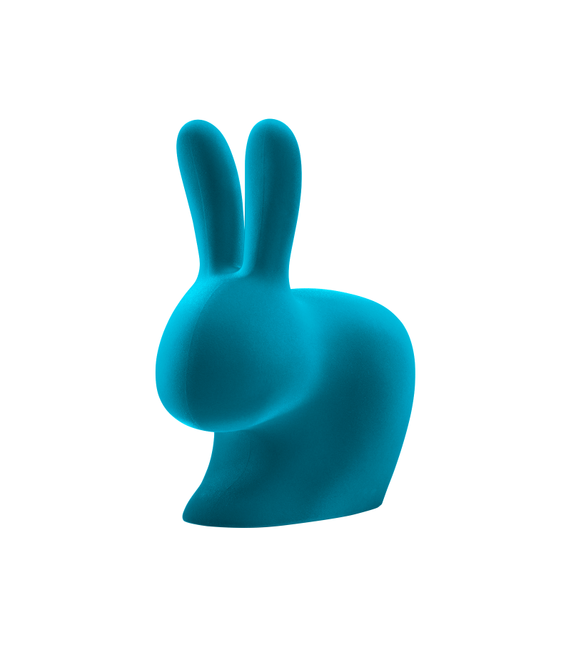 Fermaporta / reggilibri  modello Rabbit XS Velvet  Torquoise -QEEBOO